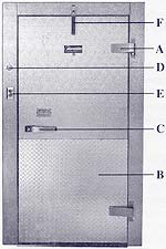 Hardware Walk In Cooler Door 56 X 78 Replacement Door With