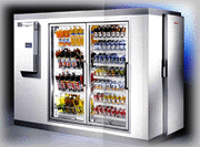 walk-in cooler, freezer, display cases